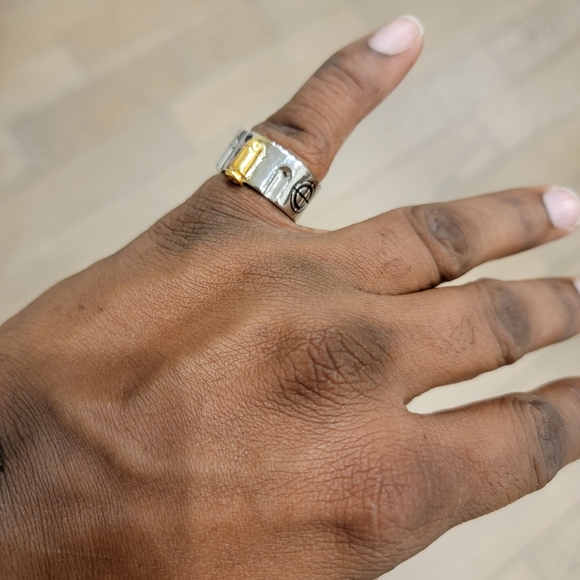 Men's silver Revolver ring - Picture 3 of 6